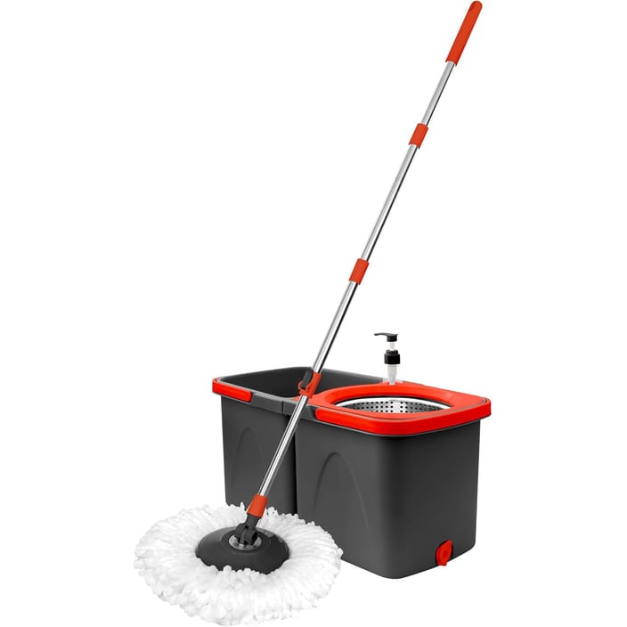 Mop giratório Powermaid Duo com cesto inox