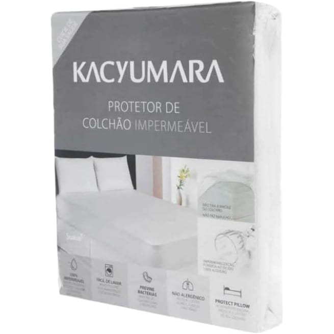 Protetor de colchão Kacyumara malha queen